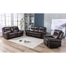 Mazin Furniture Emerson Power Reclining Leather Sofa 99927BRW-3 IMAGE 5
