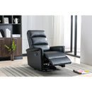  Mazin Furniture Albert Glider Leather Recliner 99930GRY-1G IMAGE 6