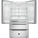  Bertazzoni 36-inch, 22.5 cu. ft. Freestanding French 4-Door Refrigerator with Automatic Ice Maker REF36FDFIXNB IMAGE 2