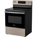 GE 30-inch Freestanding Electric Range with True European Convection Technology JCB840ETES IMAGE 4
