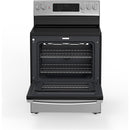 GE 30-inch Freestanding Electric Range with True European Convection Technology JCB840STSS IMAGE 2