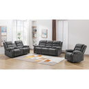  Mazin Furniture Zenthia 99989GRY-2C Reclining Loveseat with Center Console IMAGE 4
