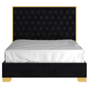 !nspire Lucille 101-596Q-BK_GL 60" Queen Bed - Black and Gold IMAGE 4