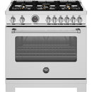  Bertazzoni 36-inch Freestanding Gas Range MAS366BCFGMXT IMAGE 1