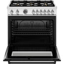  Bertazzoni 36-inch Freestanding Gas Range MAS366BCFGMXT IMAGE 2