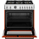 Bertazzoni 36-inch Freestanding Dual-Fuel Range PRO366BCFEPART IMAGE 2