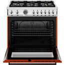 Bertazzoni 36-inch Freestanding Gas Range PRO366BCFGMART IMAGE 2