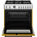 Bertazzoni 36-inch Freestanding Gas Range PRO366BCFGMGIT IMAGE 2