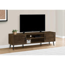  Monarch I 2717 72" TV Stand - Brown Wood-Look IMAGE 2