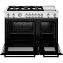  Bertazzoni 48-inch Freestanding Dual Fuel Range with Griddle MAS486GDFMNEV IMAGE 2
