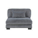  Mazin Furniture Traverse 8555GY*4OT 4 pc Modular Sectional with Ottoman IMAGE 14