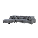  Mazin Furniture Traverse 8555GY*4OT 4 pc Modular Sectional with Ottoman IMAGE 2