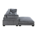  Mazin Furniture Traverse 8555GY*4OT 4 pc Modular Sectional with Ottoman IMAGE 7