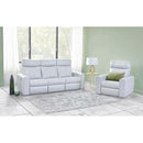  Elran Kendall Power Reclining Leather Match Sofa Kendall 4058-125/4058-410/4058-135 Power Sofa Recliner with Adjustable Headrest IMAGE 3