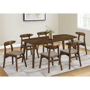  Monarch I 1365 Dining Chair - Brown Walnut/Beige Fabric IMAGE 2