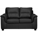  Aman Furniture 4900 Loveseat - Black IMAGE 1