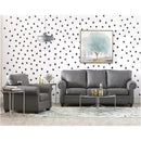 Aman Furniture Stationary Leather Chair 3002 Chair IMAGE 2