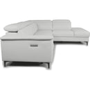 Primo International Salida Power Reclining Leather Match 2 pc Sectional Salida 2 pc Power Reclining Sectional - Grey IMAGE 4