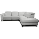 Primo International Salida Power Reclining Leather Match 2 pc Sectional Salida 2 pc Power Reclining Sectional - Grey IMAGE 5