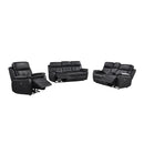 Mazin Furniture Oliver 99032PBLK-1 Power Reclining Chair, Black IMAGE 5