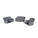  Mazin Furniture Tyrone 99072GRY-1G Glider Reclining Chair, Grey Corduroy IMAGE 5