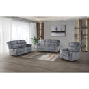  Mazin Furniture Tyrone 99072GRY-1G Glider Reclining Chair, Grey Corduroy IMAGE 6