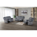  Mazin Furniture Tyrone 99072GRY-1G Glider Reclining Chair, Grey Corduroy IMAGE 7