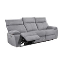  Mazin Furniture Casper 99077GRY-3 Double Reclining Sofa IMAGE 2