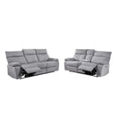  Mazin Furniture Casper 99077P-GRY-2C Power Double Reclining Loveseat with Console IMAGE 4