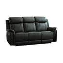  Mazin Furniture Cyrus 99840PN-BK-3 Power Reclining Sofa IMAGE 1