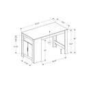Monarch I 1204 24"X 48" Counter Height Dining Table - Grey IMAGE 3
