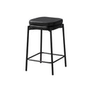 Monarch I 2225 Counter Height - Black Pu/Black Metal IMAGE 2