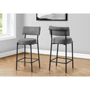  Monarch I 2246 37"H Counter Height - Grey/Black Metal IMAGE 1