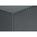  Monarch I 2739 60"L TV Stand - Grey/Black Metal with Storage IMAGE 7
