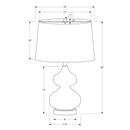 Monarch I 9768 24"H Table Lamp - Green Glass/Ivory Shade IMAGE 4