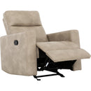  Primo International Bruce Glider Recliner - Taupe IMAGE 2