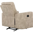  Primo International Bruce Glider Recliner - Taupe IMAGE 7