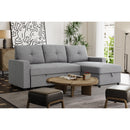  Primo International Mason Sleeper Sectional - Canvas Smoke IMAGE 7