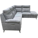  Primo International Aether Power Reclining Fabric 3 pc Sectional Aether 3 pc Power Reclining Sectional - Grey IMAGE 2