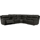  Primo International Heritage Power Reclining Leather Match 6 pc Sectional Knox 6-Piece Dual Power Sectional - Espresso IMAGE 2