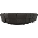  Primo International Heritage Power Reclining Leather Match 6 pc Sectional Knox 6-Piece Dual Power Sectional - Espresso IMAGE 3