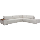  Primo International Barksdale Fabric 5 pc Sectional Bristow 5 pc Sectional - Elly Almond IMAGE 1