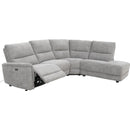  Primo International Dalton Power Reclining Fabric 4 pc Sectional Dalton 4 pc Power Reclining Sectional - Grammercy Smoke IMAGE 2