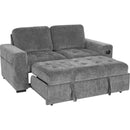  Primo International Casa Sienna Fabric Sofabed Chapin Media Sleeper - Dark Grey IMAGE 2