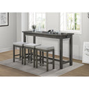  Mazin Furniture Connected 4 pc Counter Height Dinette 5713GY IMAGE 3