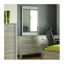  MEQ 6-Drawer Dresser 5258-BD Double Dresser - Ash IMAGE 2