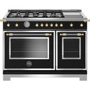  Bertazzoni 48-inch Freestanding Gas Range HER486BTFGMNG IMAGE 1
