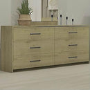  MEQ 6-Drawer Dresser 9058-BD IMAGE 1