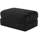  Primo International Ottomans Ottomans Sly-Berkshire Ottoman - Black IMAGE 1