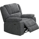  Primo International Foley Power Fabric Recliner Foley Power Recliner - Dino Smoke Grey IMAGE 1
